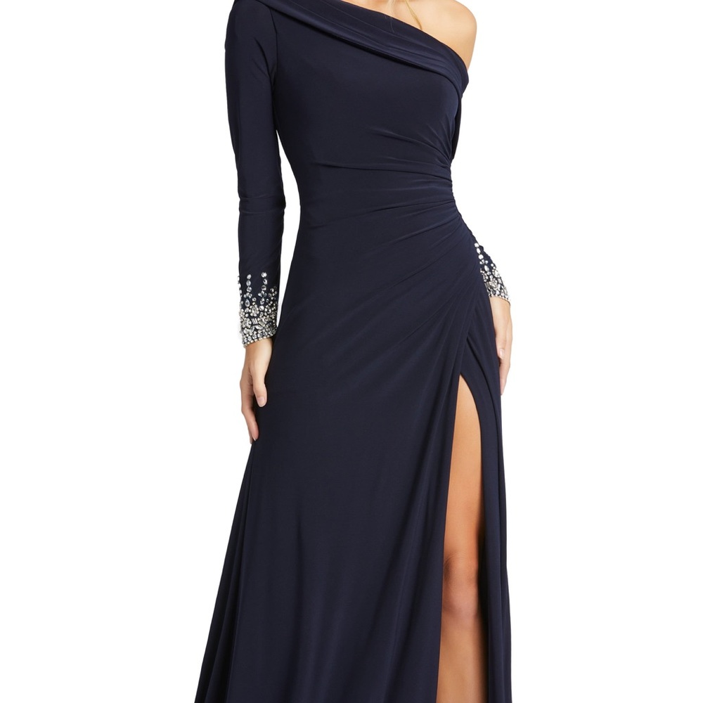 Ieena by MacDougal beaded cuff gown
